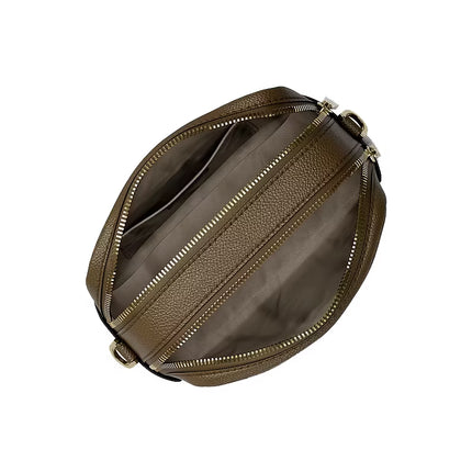 Michael Kors Women's Bryant Medium Signature Logo Camera Crossbody Bag Loden