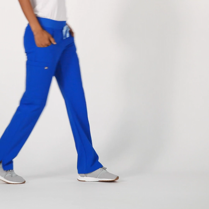 FIGS Women's Kade Cargo Scrub Pants Royal Blue