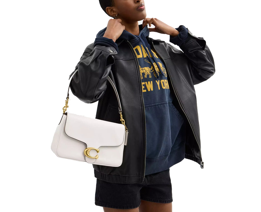 Coach Women's Soft Tabby Shoulder Bag Brass/Chalk