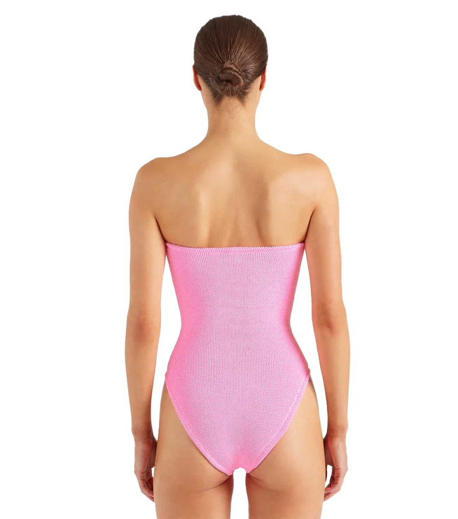 HUNZA G Women's Brooke Swim Bubblegum