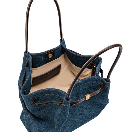 JW PEI Women's Hana Large Tote Bag - Dark Blue Denim