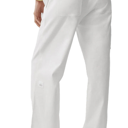 alo Women's High Road Straight Leg Pant White