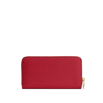 Coach Women's Long Zip Around Wallet Gold/Poppy