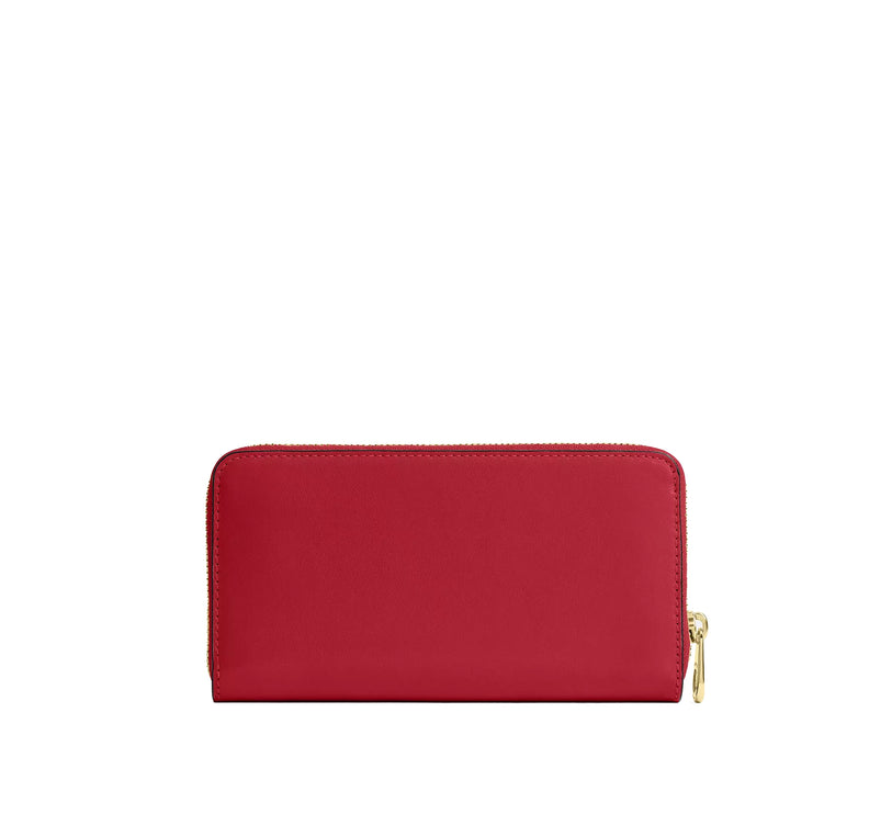 Coach Women's Long Zip Around Wallet Gold/Poppy