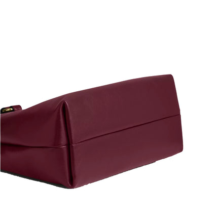 Coach Women's Station Carryall Bag Gold/Dark Cherry