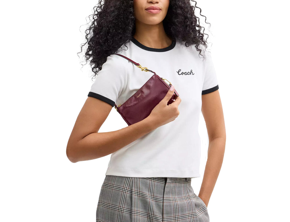 Coach Women's Plaza Bag 18 Brass/Dark Cherry