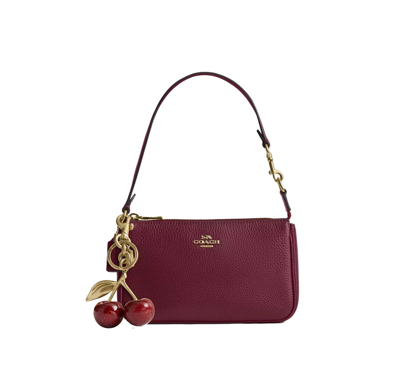 Coach Women's Nolita 19 Gold/Dark Cherry