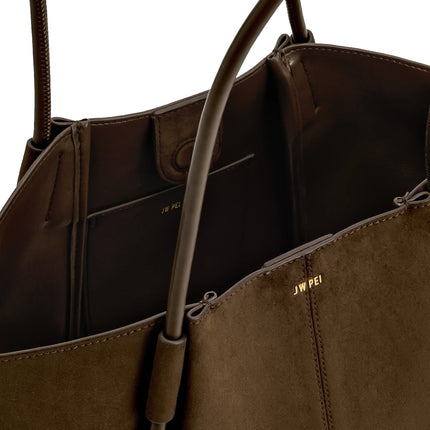 JW PEI Women's Nala Wide Tote Bag - Mocha Brown
