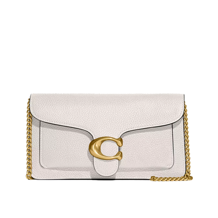 Coach Women's Tabby Chain Clutch Brass/Chalk