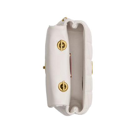 Coach Women's Tabby Top Handle Bag With Quilting Brass/Chalk