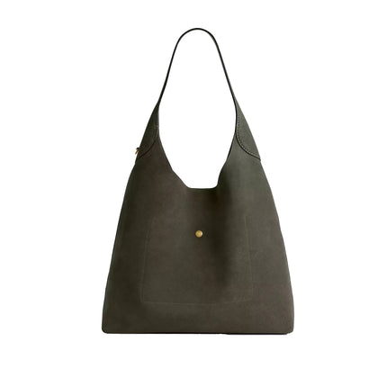 Coach Women's Brooklyn Shoulder Bag 39 Suede/Brass/Olive