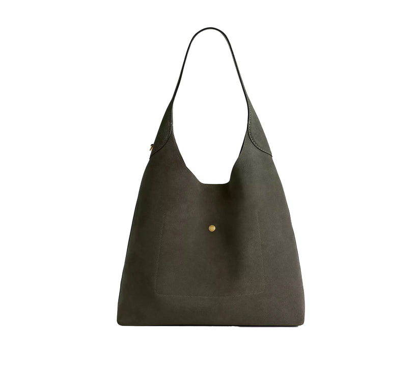 Coach Women's Brooklyn Shoulder Bag 39 Suede/Brass/Olive