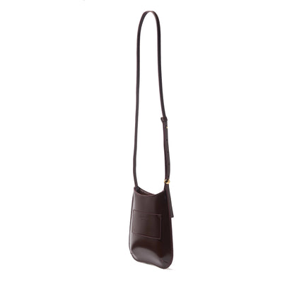 Jacquemus Women's The Bisou Phone Pouch Dark Burgundy