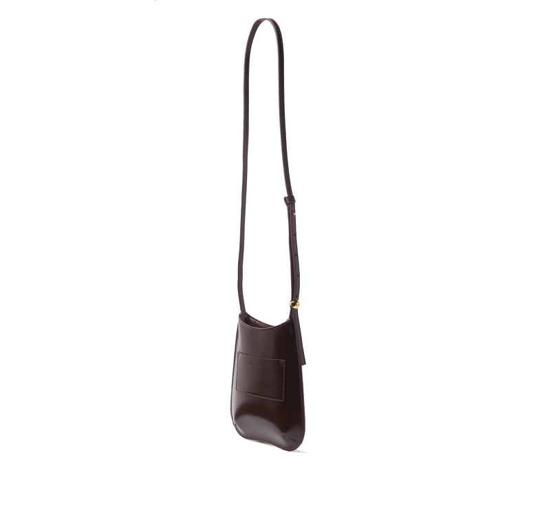 Jacquemus Women's The Bisou Phone Pouch Dark Burgundy