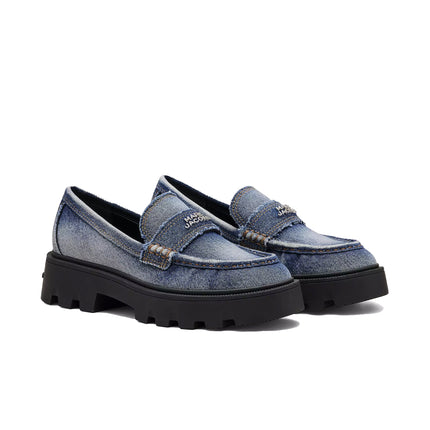 Marc Jacobs Women's The Faded Denim Frankie Loafer Blue