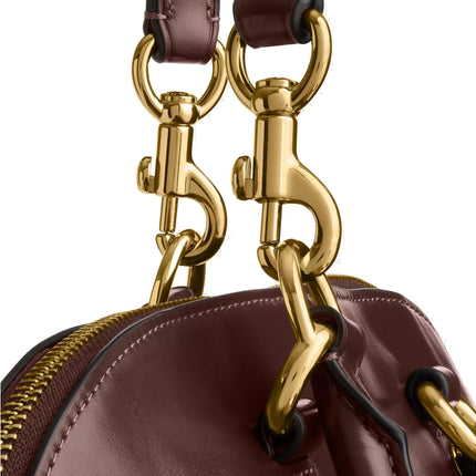 Coach Women's Lara Satchel Bag Gold/Maple