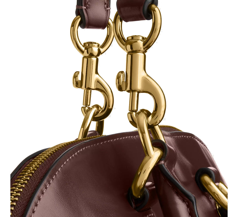 Coach Women's Lara Satchel Bag Gold/Maple