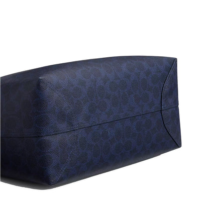 Coach Women's City Tote Bag In Signature Canvas Gold/Navy
