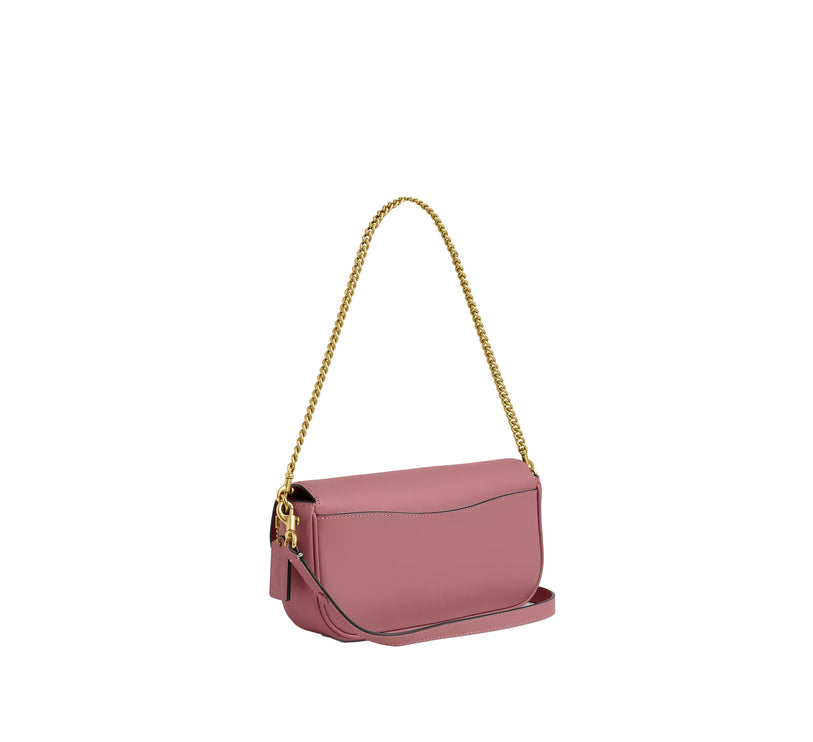 Coach Women's Brook Flap Chain Bag Brass/Peony