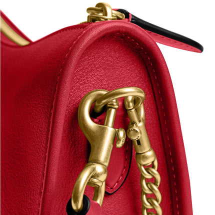 Coach Women's Waverly Bag Brass/Scarlet