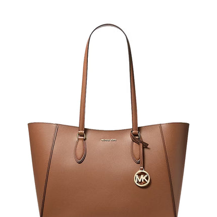 Michael Kors Women's Jet Set Travel Large Signature Logo 3-in-1 Tote Bag Luggage/Gold