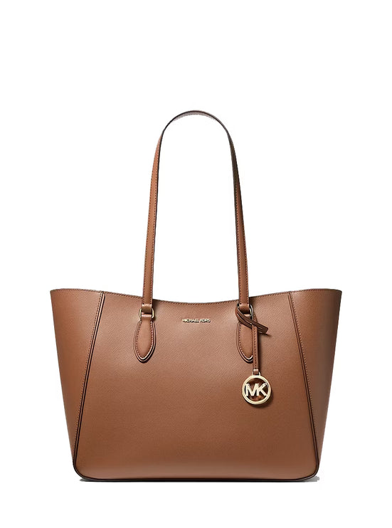 Michael Kors Women's Jet Set Travel Large Signature Logo 3-in-1 Tote Bag Luggage/Gold