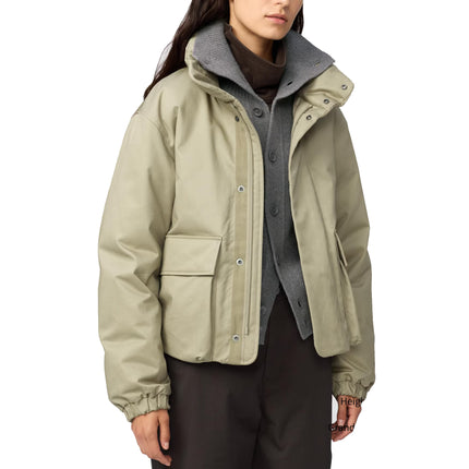 Uniqlo Women's Hybrid Down Short Jacket 32 Beige