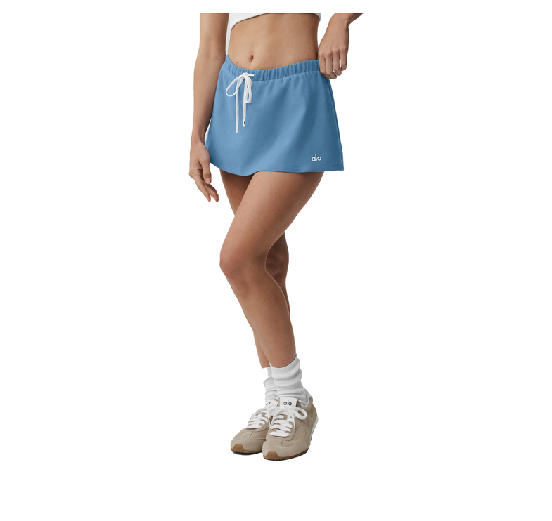 alo Women's Low-Rise Fan Favorite Micro Skirt California Blue