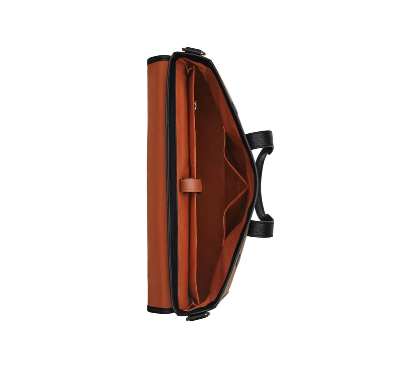 Coach Unisex Sullivan Portfolio Brief In Signature Canvas Gunmetal/Tan/Black