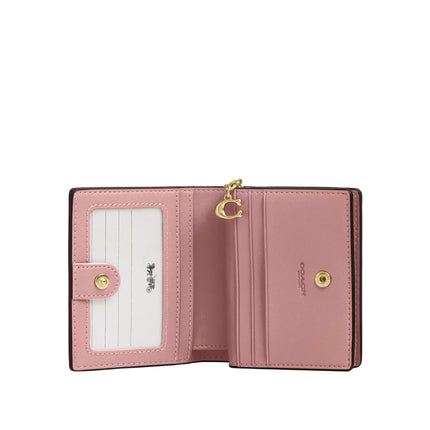 Coach Women's Snap Wallet Gold/Carnation