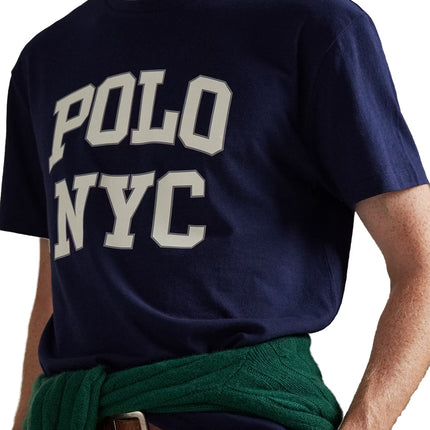 Polo Ralph Lauren Men's Classic Fit Jersey Graphic T-Shirt Cruise Navy