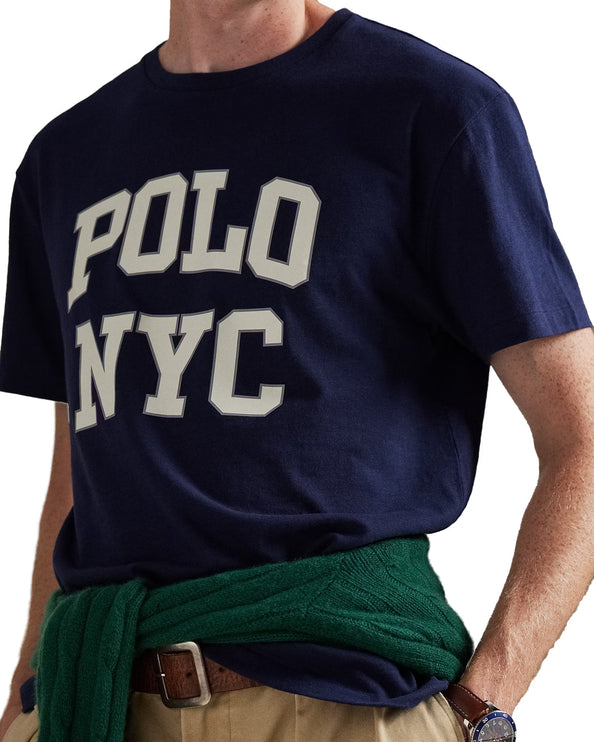 Polo Ralph Lauren Men's Classic Fit Jersey Graphic T-Shirt Cruise Navy