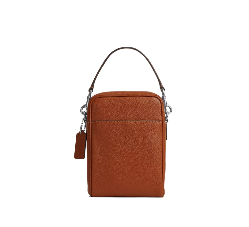 Coach Unisex Tristan Crossbody Bag 14 Silver/Amber Brown