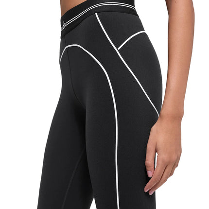 alo Women's Airbrush High-Waist 7/8 Heart Throb Legging Black/White