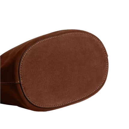 Coach Women's Bleecker Bucket Bag Suede/Brass/Warm Brown