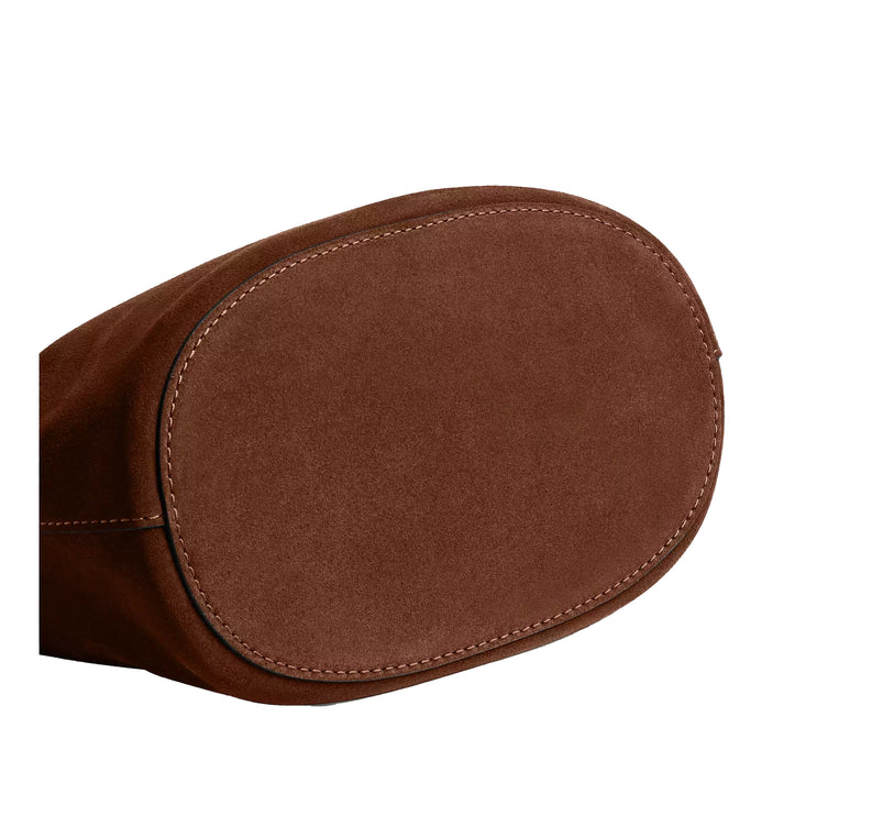 Coach Women's Bleecker Bucket Bag Suede/Brass/Warm Brown