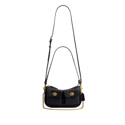 Coach Women's Twin Turnlock Waverly Bag Brass/Black