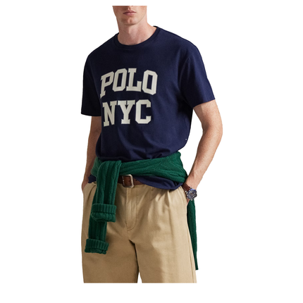 Polo Ralph Lauren Men's Classic Fit Jersey Graphic T-Shirt Cruise Navy