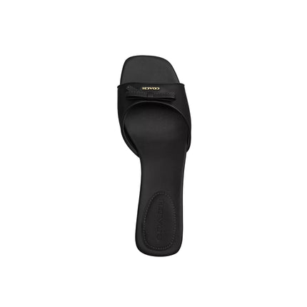 Coach Women's Bow Kitten Heel Sandal Black