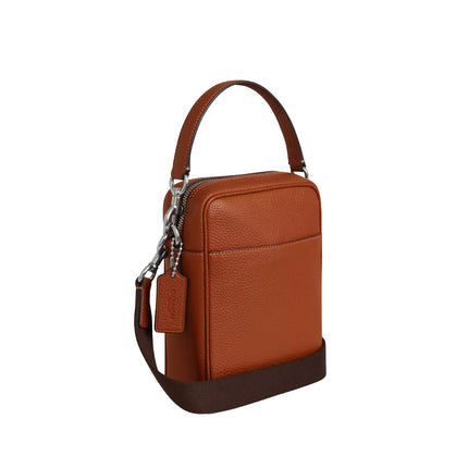Coach Unisex Tristan Crossbody Bag 14 Silver/Amber Brown