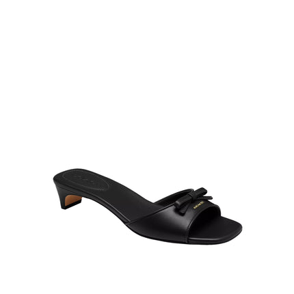 Coach Women's Bow Kitten Heel Sandal Black