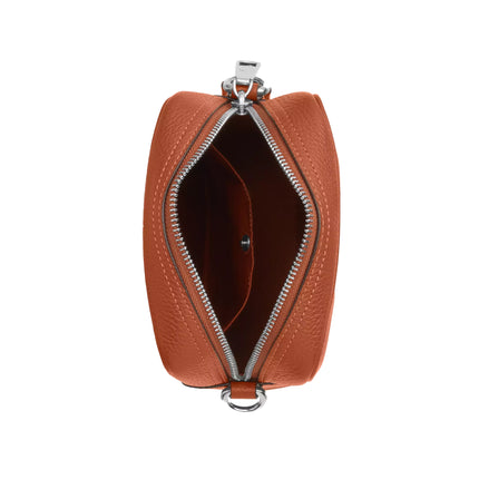 Coach Unisex Tristan Crossbody Bag 14 Silver/Amber Brown