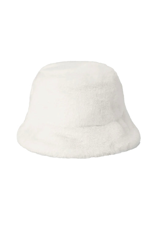 alo Women's Faux Fur Bucket Hat - Ivory