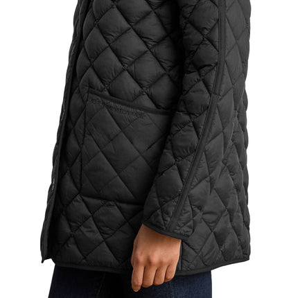 Polo Ralph Lauren Women's Diamond-Quilted Mockneck Jacket Black