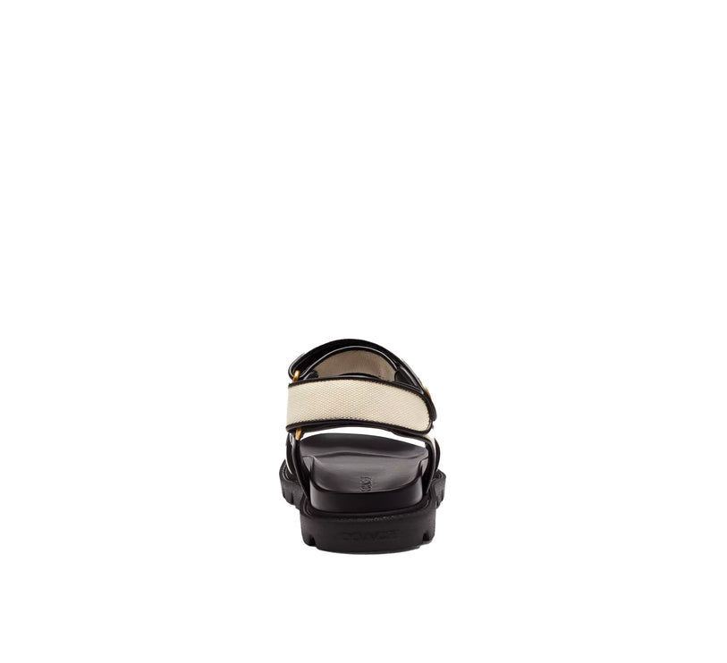 Coach Women's Brynn Sandal Chalk&Black