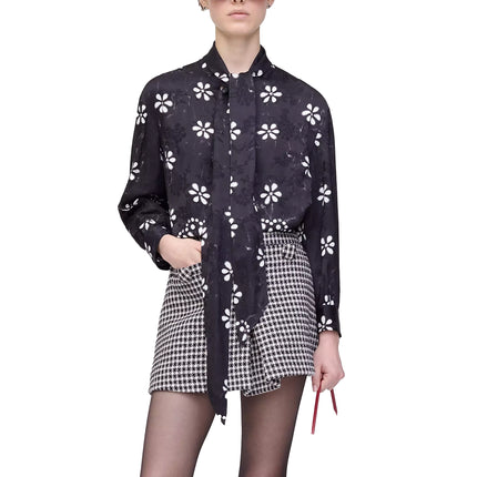 Marc Jacobs Women's Trompe L'Oeil Eyelet Bow Blouse
