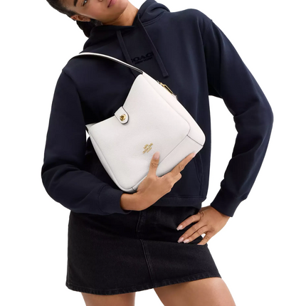 Coach Women's Hadley Convertible Crossbody Bag Gold/Chalk