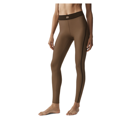alo Women's Airlift High-Waist 7/8 Line Up Legging Java Brown