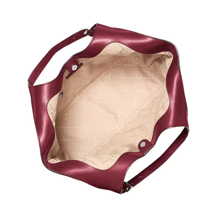 Michael Kors Women's Bernie Large Tote Bag Maroon