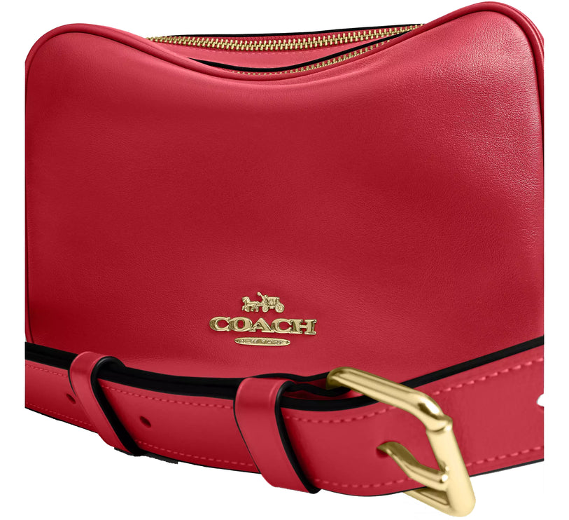Coach Women's Carey Crossbody Bag Gold/Poppy
